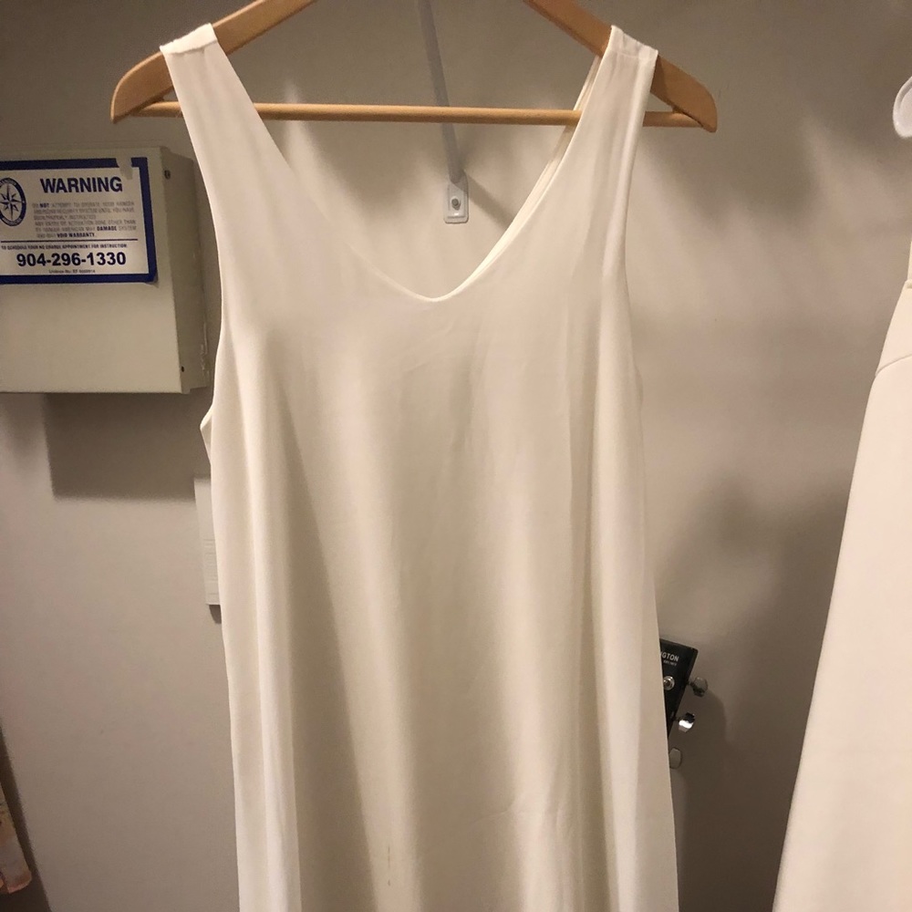 White maternity dress